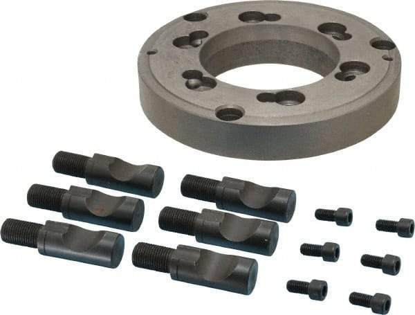 Interstate - Adapter Back Plate for 8" Diam Lathe Chucks - D1-6 Mount - Apex Tool & Supply