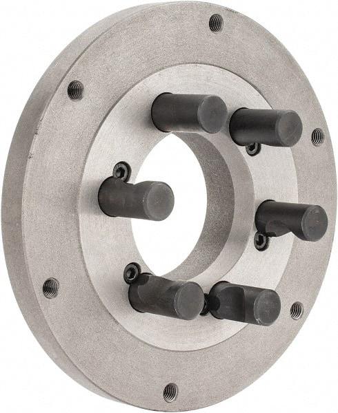 Interstate - Adapter Back Plate for 8" Diam Lathe Chucks - D1-5 Mount - Apex Tool & Supply