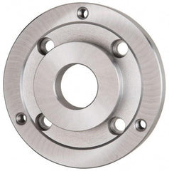Bison - Adapter Back Plate for 15-3/4" Diam Self Centering Lathe Chucks - A2-6 Mount, 4.055" Through Hole Diam, 11-3/4" OD, 1.38" Flange Height, Steel - Apex Tool & Supply