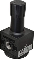 Parker - 3/4 NPT Port, 200 CFM, Aluminum Heavy-Duty Regulator - 2 to 125 psi Range, 250 Max psi Supply Pressure, 1/4" Gauge Port Thread, 3.62" Wide x 8.46" High - Apex Tool & Supply