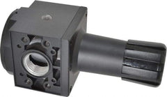 Parker - 1 NPT Port, 300 CFM, Aluminum Heavy-Duty Regulator - 2 to 125 psi Range, 250 Max psi Supply Pressure, 1/4" Gauge Port Thread, 3.62" Wide x 8.46" High - Apex Tool & Supply