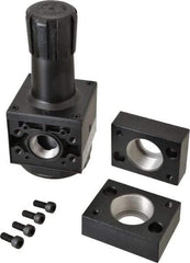 Parker - 1-1/2 NPT Port, 300 CFM, Aluminum Heavy-Duty Regulator - 2 to 125 psi Range, 250 Max psi Supply Pressure, 1/4" Gauge Port Thread, 3.62" Wide x 8.46" High - Apex Tool & Supply