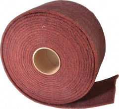 3M - 30' Long x 6" Wide Nonwoven Roll - Very Fine Grade, Purple, Aluminum Oxide - Apex Tool & Supply