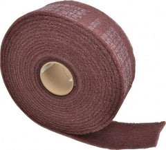 3M - 30' Long x 4" Wide Nonwoven Roll - Very Fine Grade, Purple, Aluminum Oxide - Apex Tool & Supply