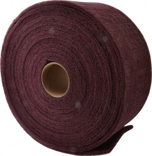 3M - 30' Long x 6" Wide Nonwoven Roll - Very Fine Grade, Purple, Aluminum Oxide - Apex Tool & Supply
