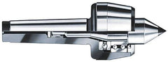 Rohm - MT3 Taper Shank, 2.36" Head Diam Carbide Tipped Live Center - 5,000 Max RPM, 1.66" Head Length, 63/64" Point Diam, 1.22" Point Len, 792 Lb Max Workpc, 6.32" OAL, Standard Point - Apex Tool & Supply