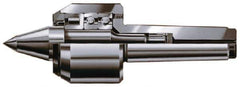 Rohm - MT4 Taper Shank, 2.76" Head Diam Live Center - 7,000 Max RPM, 2.86" Head Length, 1.26" Point Diam, 1.732" Point Len, 2,200 Lb Max Workpc, 8.9" OAL, Long Point - Apex Tool & Supply