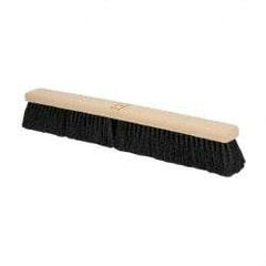 PRO-SOURCE - 24" General Purpose Polypropylene Push Broom - 3" Bristle Length, Plastic Block, Bolt-On Handle Connection, Handle Sold Separately - Apex Tool & Supply