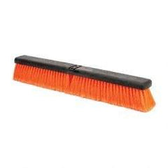 PRO-SOURCE - 24" General Purpose Polypropylene Push Broom - 3" Bristle Length, Plastic Block, Bolt-On Handle Connection, Handle Sold Separately - Apex Tool & Supply