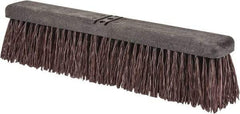 PRO-SOURCE - 18" Heavy Duty Palmyra Push Broom - 4" Bristle Length, Plastic Block, Bolt-On Handle Connection, Handle Sold Separately - Apex Tool & Supply