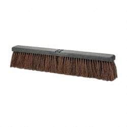 PRO-SOURCE - 24" Heavy Duty Palmyra Push Broom - 4" Bristle Length, Plastic Block, Bolt-On Handle Connection, Handle Sold Separately - Apex Tool & Supply
