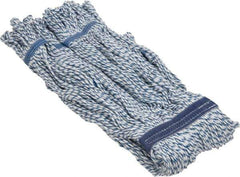 PRO-SOURCE - 1-1/4" White Head Band, Small Synthetic Loop End Mop Head - 4 Ply, Clamp Jaw Connection, Use for Finishing - Apex Tool & Supply