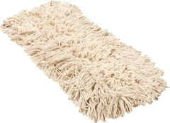 PRO-SOURCE - 18" Long x 3-1/2" Wide Yarn Blend Dust Mop Head - Snap-On, Blue, Looped Head, Launderable - Apex Tool & Supply