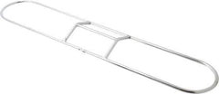 PRO-SOURCE - 18" Long x 3-1/4" Wide Chrome Plated Steel Dust Mop Frame - White, Clip-On - Apex Tool & Supply