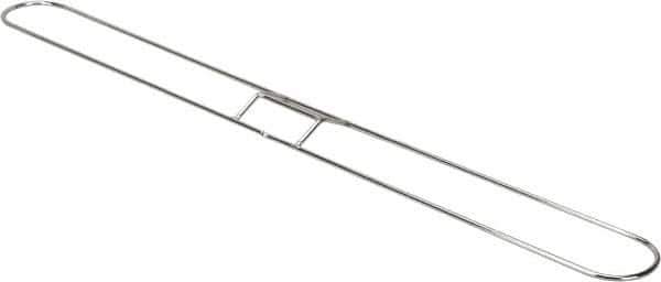 PRO-SOURCE - 36" Long x 3-1/4" Wide Chrome Plated Steel Dust Mop Frame - White, Clip-On - Apex Tool & Supply