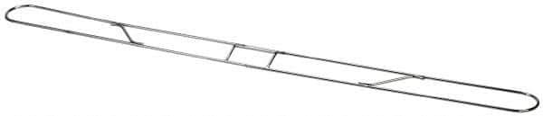PRO-SOURCE - 48" Long x 3-1/4" Wide Chrome Plated Steel Dust Mop Frame - White, Clip-On - Apex Tool & Supply