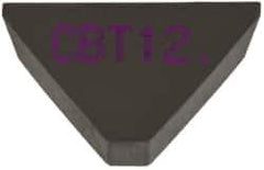 Kennametal - 3/8" Inscribed Circle, Triangle, CBT Chipbreaker for Indexables - 0.06" Thick, 0.159" Effective Width - Apex Tool & Supply