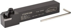 Hertel - CTGP, Right Hand Cut, 3/4" Shank Height x 3/4" Shank Width, Positive Rake Indexable Turning Toolholder - 4-1/2" OAL, TP.. 322 Insert Compatibility, Series Clamp Type - Apex Tool & Supply