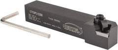 Hertel - CTGP, Left Hand Cut, 3/4" Shank Height x 3/4" Shank Width, Positive Rake Indexable Turning Toolholder - 4-1/2" OAL, TP..32. Insert Compatibility, Series Clamp Type - Apex Tool & Supply