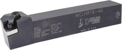 Dorian Tool - MCLN, Right Hand Cut, 5° Lead Angle, 1" Shank Height x 1" Shank Width, Negative Rake Indexable Turning Toolholder - 6" OAL, CN..43. Insert Compatibility, Series Multi-Option - Apex Tool & Supply