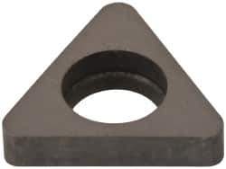 Made in USA - 3/8" Inscribed Circle, Triangle Shim for Indexables - Carbide, 1/8" Thick, ITSN Shim Style, Negative Rake - Apex Tool & Supply