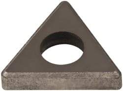 Made in USA - 1/2" Inscribed Circle, Triangle Shim for Indexables - Carbide, 1/8" Thick, ITSN Shim Style, Negative Rake - Apex Tool & Supply