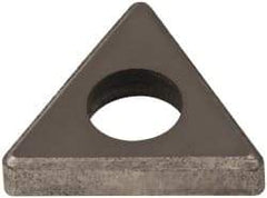 Made in USA - 1/2" Inscribed Circle, Triangle Shim for Indexables - Carbide, 1/8" Thick, ITSN Shim Style, Negative Rake - Apex Tool & Supply