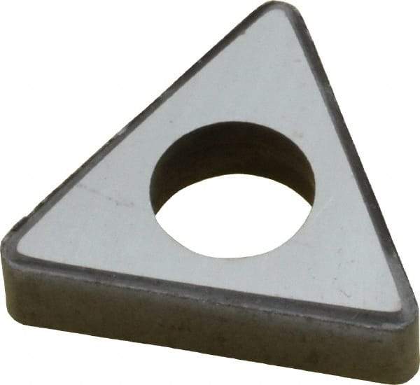 Made in USA - 1/2" Inscribed Circle, Triangle Shim for Indexables - Carbide, 3/16" Thick, ITSN Shim Style, Negative Rake - Apex Tool & Supply