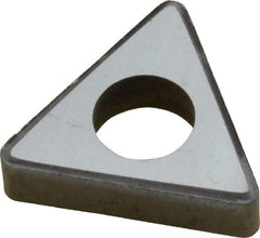 Made in USA - 1/2" Inscribed Circle, Triangle Shim for Indexables - Carbide, 3/16" Thick, ITSN Shim Style, Negative Rake - Apex Tool & Supply