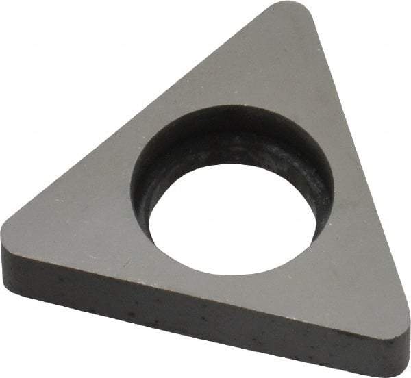 Made in USA - 5/8" Inscribed Circle, Triangle Shim for Indexables - Carbide, 3/16" Thick, ITSN Shim Style, Negative Rake - Apex Tool & Supply