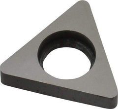 Made in USA - 5/8" Inscribed Circle, Triangle Shim for Indexables - Carbide, 3/16" Thick, ITSN Shim Style, Negative Rake - Apex Tool & Supply