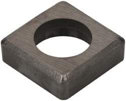 Made in USA - 5/8" Inscribed Circle, Square Shim for Indexables - Carbide, 3/16" Thick, ISSN Shim Style, Negative Rake - Apex Tool & Supply