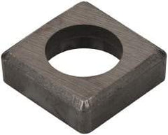 Made in USA - 5/8" Inscribed Circle, Square Shim for Indexables - Carbide, 3/16" Thick, ISSN Shim Style, Negative Rake - Apex Tool & Supply