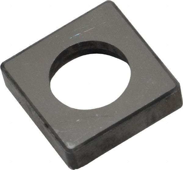 Made in USA - 3/4" Inscribed Circle, Square Shim for Indexables - Carbide, 3/16" Thick, ISSN Shim Style, Negative Rake, Left Hand Cut - Apex Tool & Supply