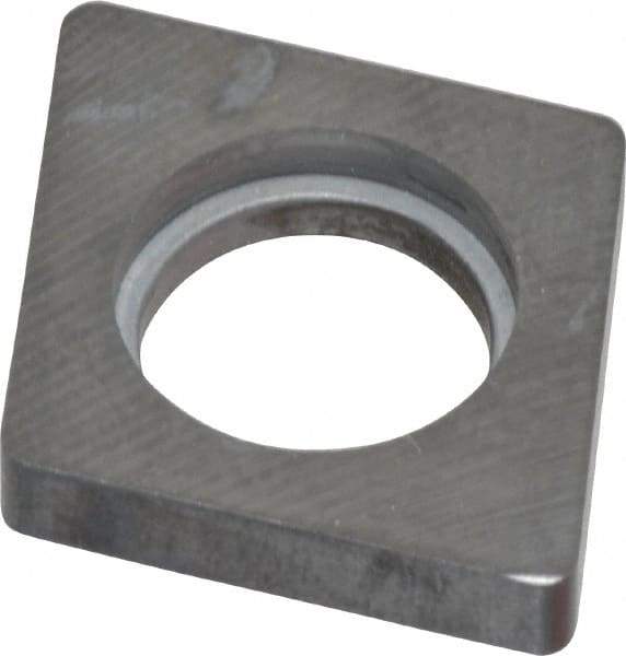 Made in USA - 3/4" Inscribed Circle, Diamond (Shape) Shim for Indexables - Carbide, 3/16" Thick, ICSN Shim Style, Negative Rake, Left Hand Cut - Apex Tool & Supply