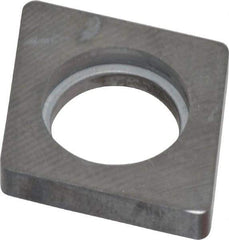 Made in USA - 3/4" Inscribed Circle, Diamond (Shape) Shim for Indexables - Carbide, 3/16" Thick, ICSN Shim Style, Negative Rake, Left Hand Cut - Apex Tool & Supply
