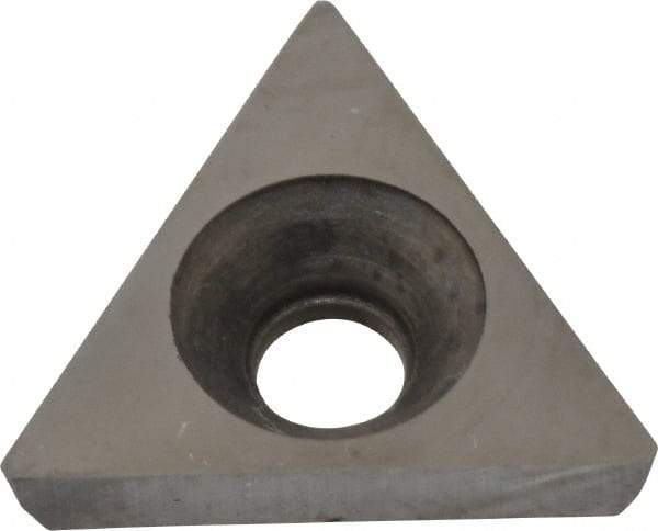Made in USA - 1/2" Inscribed Circle, Triangle Shim for Indexables - Carbide, 1/8" Thick, PTP Shim Style, Positive Rake - Apex Tool & Supply
