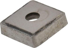 Made in USA - 1/2" Inscribed Circle, Square Shim for Indexables - Carbide, 1/8" Thick, PSQ Shim Style, Positive Rake - Apex Tool & Supply