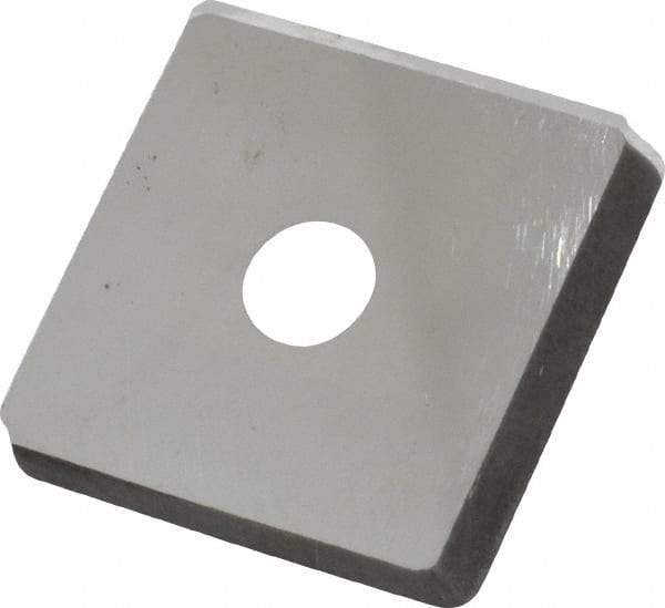 Made in USA - 3/4" Inscribed Circle, Square Shim for Indexables - Carbide, 1/8" Thick, PSQ Shim Style, Positive Rake - Apex Tool & Supply
