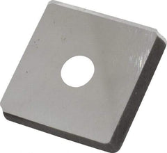 Made in USA - 3/4" Inscribed Circle, Square Shim for Indexables - Carbide, 1/8" Thick, PSQ Shim Style, Positive Rake - Apex Tool & Supply