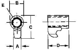 Kennametal - Series A2, Clamp for Indexables - Left Hand Cut, Compatible with 125.616 Clamp Screws - Apex Tool & Supply