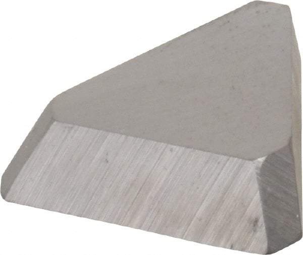 Made in USA - 3/8" Inscribed Circle, Triangle, T Chipbreaker for Indexables - Left Hand, Right Hand Cut, 0.094" Thick, 0.047" Effective Width, Carbide - Apex Tool & Supply