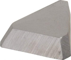 Made in USA - 3/8" Inscribed Circle, Triangle, T Chipbreaker for Indexables - Left Hand, Right Hand Cut, 0.094" Thick, 0.047" Effective Width, Carbide - Apex Tool & Supply