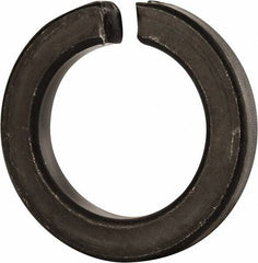 Value Collection - 1-5/8", 1.633" ID, 0.389" Thick Split Lock Washer - Grade 8 Spring Steel, Uncoated, 1.633" Min ID, 1.663" Max ID, 2.553" Max OD - Apex Tool & Supply