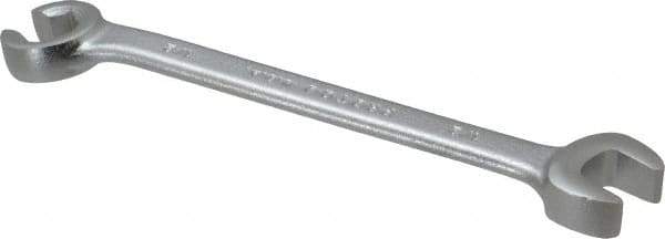 Proto - 1/2 x 1/2", Satin Finish, Combination Flare Nut Wrench - 6 Points, 6-7/16" OAL, Steel, Double End Head - Apex Tool & Supply