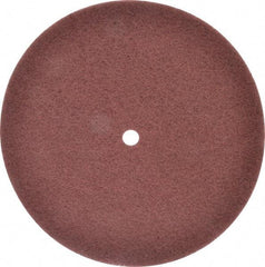 3M - 12" Very Fine Grade Aluminum Oxide Deburring Disc - 3/4" Center Hole, Arbor Connection, Maroon, 1,900 Max RPM - Apex Tool & Supply