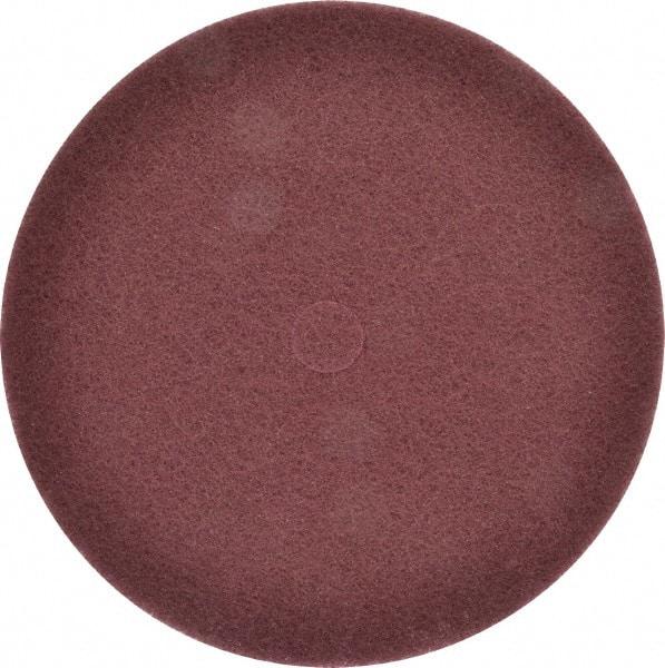 3M - 12" Very Fine Grade Aluminum Oxide Deburring Disc - 1-1/4" Center Hole, Arbor Connection, Maroon, 1,900 Max RPM - Apex Tool & Supply