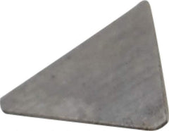 Made in USA - 1/4" Inscribed Circle, Triangle, T Chipbreaker for Indexables - Left Hand, Right Hand Cut, 0.063" Thick, 0.071" Effective Width, Carbide - Apex Tool & Supply