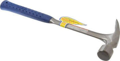 Estwing - 1-3/4 Lb Head, Straight Steel Framing Hammer - 16" OAL, 1-1/4" Face Diam, Smooth Face, Steel Handle with Grip - Apex Tool & Supply