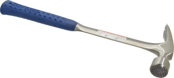 Estwing - 1-3/8 Lb Head, Straight Steel Framing Hammer - 16" OAL, 1-3/64" Face Diam, Milled Face, Steel Handle with Grip - Apex Tool & Supply